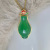 Rongyu New Style Inlaid Green Chalcedony Plum Vase Willow Leaf Pendant Necklace Fashion Vase Garnet Necklace Pendant