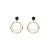 Sterling Silver Needle Irregular Circles Earrings for Women Hong Kong Style Ear Studs Korean Refined Wild Earrings