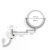 Wall-Mounted 8-Inch with Light Fill Light Mirror Foldable Double-Sided Mirror 5 Times Magnification Led Make-up Mirror