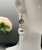 Rongyu Korean Style Fashion with Lace Metal Edge Crystal Gem Pearl Earrings European and American Popular Earrings for Bride