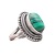 Rongyu Cross-Border New Bracelet Inlaid Watermelon Green Malachite Ring European and American 925 Antique Silver Natural Stone Ring