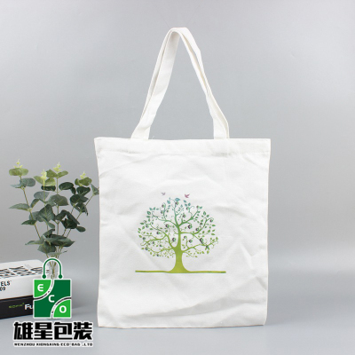 Portable Cotton Canvas Bag Customized Creative Advertising Cotton Bag Customized Environmental Protection Folding Shopping Canvas Bag Printed Logo