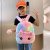 Autumn and Winter New Boys and Girls Furry Backpack Western Style Cute Kindergarten Backpack Korean Cartoon Backpack