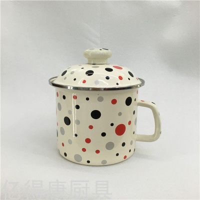 Enamelled Cup Cup Milk Cup Instant Noodle Cup 16cm