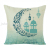 New Muslim Ramadan Linen Digital Printing Cushion Sofa Living Room Pillows Bedroom Bedside Pillow Cover