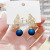Sterling Silver Needle South Korea Dongdaemun Diamond Butterfly Earrings Temperament Long Pearl Eardrops Sweet Girly Earrings