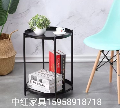 Nordic Portable Small Coffee Table Trolley Sofa Side Table Light Luxury Living Room with Wheels Corner Table Bedside Simple Storage Table