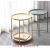 Nordic Portable Small Coffee Table Trolley Sofa Side Table Light Luxury Living Room with Wheels Corner Table Bedside Simple Storage Table