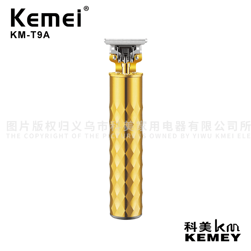 Cross-Border Factory Direct Supply Electric Clipper [Kemei/Kemei] Metal Body Hollow Cutter Head KM-T9A Oil Head