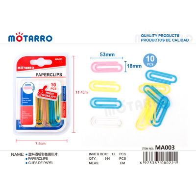 Motarro Plastic Transparent Color Return Sheet Ma003