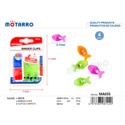 Motarro Multi-Functional Cute Fish-Shaped Clip 4pcs Ma035