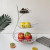 European Fruit Plate Living Room Home Golden Three-Layer Fruit Plate Modern Creative Multi-Layer Fruit Rack Creative Candy Basket