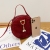 Women's Bag 2021 New Ladies Hand Bag Fluffy Surface Hanging Pearl Small Crossbody round Bag Fashion Mobile Phone Bag