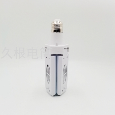 Jiugen Torch 3-Leaf Mini New Super Bright Led Foldable Bulb E27 Household Illumination Lamp Energy-Saving Lamp