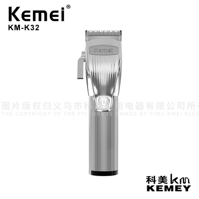 Cross-Border Factory Direct Supply Electric Clipper Kemei Kemei Hair Clipper KM-K32 USB Rechargeable Electric Clipper