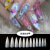 Professional Fake Nails 500 Pieces Bagged Salon Long Pointed Nail Ins Cross-Border Nail Tip Almond Nail Factory Direct Sales