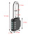 CJSJ Factory Direct Sales Household 4-Digit Combination Lock Amazon Hot Sale Extended Beam CH-604L
