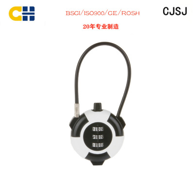 [Spot Lock Mixed Batch] Production of Three-Digit Password Lock Advertising Promotion Padlock with Wire Lock Spot CH-839