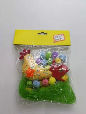 SOURCE Factory Supply Easter Velvet Chicken, Easter Egg, Simulation Egg Bird Eggs Emulational Rabbit