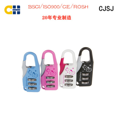 Lock Factory Produces Three-Digit Password Lock, Advertising Gift Number Padlock Printing Lock Cjsj Changhao CH-07A
