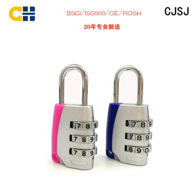 Factory Wholesale 3-Digit Password Lock Gift Lock Promotion Padlock with Password Required Multi-Color Printing Korean Padlock CH-016A