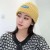 Goodboy Labeling Knitted Hat Thickened Warm Wool Hat Short Skullcap Autumn and Winter Women's Hat