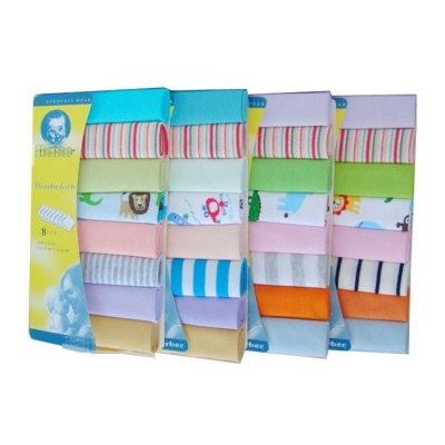 Foreign Trade Cotton Small Square Towel Baby Bibs Small Tower Baby Small Handkerchief Nursing Towel 8 Bars