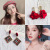 New Trendy New Year New Year Red Earrings Korean Elegant Internet Celebrity Earrings Simple Cold Style Earrings Earrings Earrings