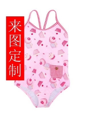 European and American Foreign Trade Girls' Children's One-Piece Swimsuit