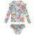 Foreign Trade Children's Split Long-Sleeved Sunscreen Children's Swimsuit