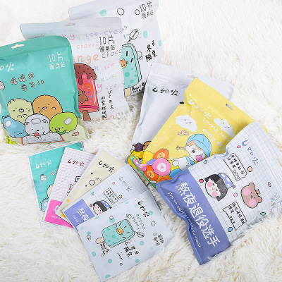 Heating Stickers 10 Pieces Bagged Cartoon Warm Stickers Self-Heating Nuan-Gong-Tie Joint Hot Stickers Waist and Abdomen Warming Paste Wholesale