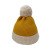 Winter New Thickened Warm Color Matching Fur Ball Knitted Hat Women's Japanese Fashion Trendy All-Matching Woolen Hat