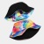 European and American New 3D Printing Pattern Bucket Hat Tie-Dyed Double-Sided Wear Bucket Hat Men's and Women's Summer Outdoor Sun Protection Sun Hat