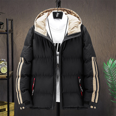 Amazon Thickened Cotton-Padded Coat Men's 2020 Winter Foreign Trade Casual Men's Cotton Clothes Warm Hooded Fashion Brand Men's Clothing Coat