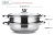 Factory Direct Guangdong Disi Stainless Steel Double-Layer Steamer 28cm Thickened Multi-Functional Two-Layer Cooking Pot Gift