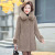Tianhao Clothing Mom Coat New Faux Mink Coat Cotton-Padded Loose Middle-Aged and Elderly Women's Woolen Coat