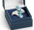 Rongyu's Graceful Wavy Magnificent Gemstone Ring Six Different Gemstones "Quiet Journey" Ring