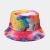 European and American New 3D Printing Pattern Bucket Hat Tie-Dyed Double-Sided Wear Bucket Hat Men's and Women's Summer Outdoor Sun Protection Sun Hat