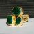 Rong Yuomei Retro Imitation 18K Gilded Jade Ring Wish AliExpress Fashion Eye-Catching Ring Factory in Stock