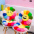 Tiktok Same Style Colorful Sun Flower Petal Plush Toy Stall Cushion Doll QQ Expression Lumbar Support Pillow Doll Pillow