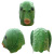 Tiktok Green Fish Mask Green Head Monster Head Cover Goldfish Crucian Cos Performance Bar Party Props Latex Animal