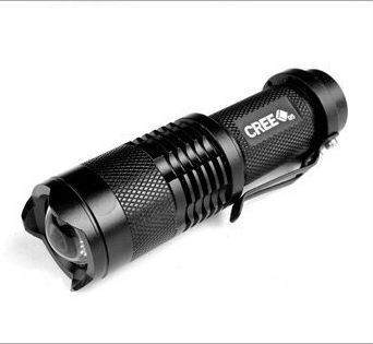 Power Torch Led Zoom Mini Small Flashlight Outdoor Lighting Aluminum Alloy Power Torch SK68