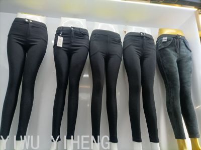 Leggings spring new version of the new black large size small leg pencil pants students tide nine point pants