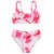 Foreign Trade Children's Swimsuit Medium and Large Girls Bikini Split Camouflage Printing European and American Swimsuit