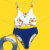 2020 New Children's Swimsuit Girls' Bikini Foreign Trade SUNFLOWER Split Medium and Large Girls Printed Swimsuit