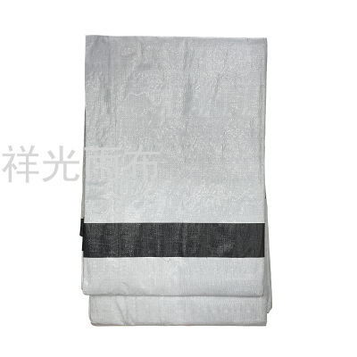 PE New Material plus Edge Strip Plastic Tarpaulin Black Line