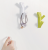 Nordic Creative Tree Fork Plastic behind the Door Clothes Hook Bathroom Wall Decorative Sticky Hook Towel Hook Punch-Free