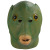 Tiktok Green Fish Mask Green Head Monster Head Cover Goldfish Crucian Cos Performance Bar Party Props Latex Animal