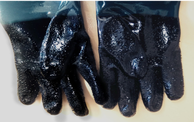 Production Direct Sales New Sandblasting Machine Special Gloves Sandblasting Gloves 48cmpvc Lined Non-Slip Labor Gloves