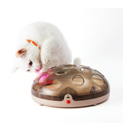 Electric Cat pet toys Turntable Crazy Amusement Plate Cat Catch Mouse New Magnetic Suspension Technology Funny Cat Toy